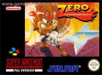 Cover Zero the Kamikaze Squirrel for Super Nintendo